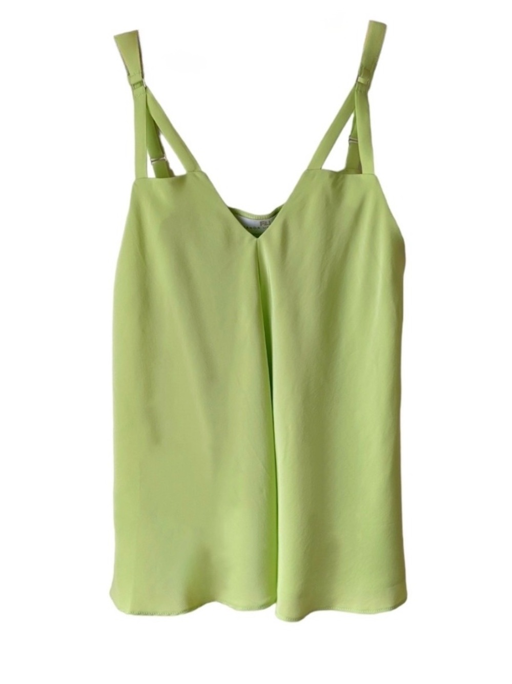 AMANDA UPRICHARD Silk Flowy Green Tank Top Size Small